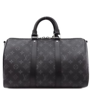 【SALE】 ルイヴィトン LOUIS VUITTON 2WAYバッグ キーポル バンドリエール 35 レザー モノグラムエクリプスキャンバス モノグラムエクリプスリバースキャンバス モノグラムエクリプス 黒 ショルダー M46655 RFID 【保存袋】 【中古】