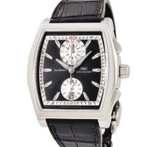 IWC IWC ダヴィンチ クロノグラフ IW376403 ブラック 黒 デイト スモールセコンド トノー メンズ 腕時計自動巻き ブラック 【中古】