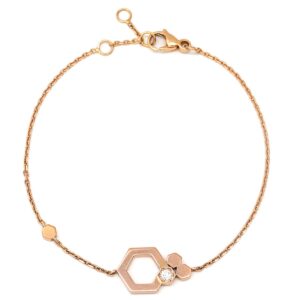 ショーメ CHAUMET ブレスレット ビー ドゥ ショーメ ハニカム ピンクゴールド Bee My Love 1P 1石 1粒 ダイヤモンド 【中古】中古品