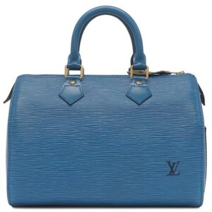 【★3％OFFクーポン】ルイヴィトン LOUIS VUITTON ハンドバッグ スピーディ25 エピレザー トレドブルー ゴールド金具 青 ボストンバッグ 鍵・パドロック欠品 M43015 VI1913 【中古】中古品