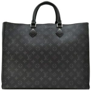 ルイヴィトン LOUIS VUITTON トートバッグ グラン サック モノグラムキャンバス モノグラムエクリプスキャンバス モノグラムエクリプス シルバー金具 黒 イニシャル刻印あり M44733 RFID 【保存袋】 【中古】