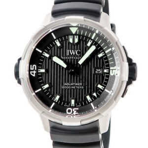 IWC IWC アクアタイマー オートマティック 2000 IW358002 ブラック 回転式アウター インナーベゼル メンズ 腕時計自動巻き ブラック 【中古】
