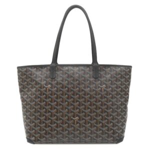ゴヤール GOYARD トートバッグ アルトワPM PVCコーティングキャンバス ゴヤールディンキャンバス シュヴロッシュカーフスキン ブラック シルバー金具 ヘリンボーン ARTOISPMLTY01CL01P 【中古】中古美品