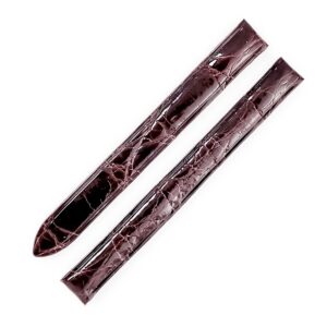 カルティエ Cartier 腕時計パーツ 純正 クロコバンド クロコダイル ワインレッド 未使用 ベルト Dバックル用 ストラップ 本革 替え 9.5ｍｍ ワイン レッド 【中古】未使用保管品