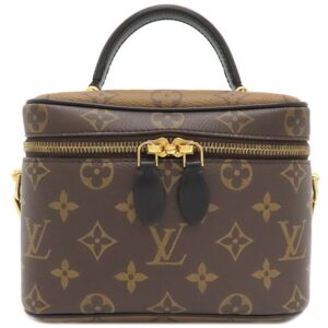 【★3％OFFクーポン】ルイヴィトン LOUIS VUITTON 2WAYバッグ ヴァニティ NV PM モノグラムキャンバス モノグラムリバースキャンバス モノグラム×モノグラムリバース ゴールド金具 茶 バニティ ハンドバッグ パドロック欠品 M45165 RFID 【中古】中古美品