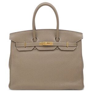 エルメス HERMES ハンドバッグ バーキン35 トリヨンクレマンス エトゥープ ゴールド金具 グレージュ □N 【保存袋】 【中古】