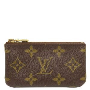 ルイヴィトン LOUIS VUITTON コインケース ポシェット クレ モノグラムキャンバス モノグラム ゴールド金具 茶 キーチェーン付き M62650 CA0025 【中古】