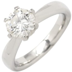 リング 指輪 ダイヤ 1.127ct プラチナシルバー 1P 1石 1粒 大粒 6本立爪 ソリティア Pt900 プラチナ エンゲージ 10号 【中古】中古品