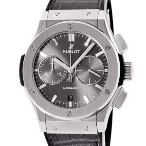 ウブロ HUBLOT クラシックフュージョン クロノグラフ チタニウム レーシンググレー 521.NX.7071.LR メンズ 腕時計自動巻き グレー 【中古】中古美品
