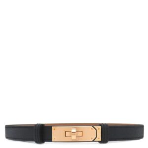 エルメス HERMES ベルト ベルト ケリー 18 ヴォーエプソン GP ブラック ピンクゴールド金具 新品 未使用 スライド調節 2025年製 PG RG H069853CC89 K 【箱】 【中古】