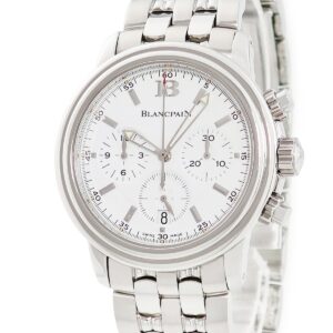 ブランパン BLANCPAIN レマン クロノグラフ 2185-1127-53 ホワイト デイト スモールセコンド ヴィンテージ メンズ 腕時計自動巻き ホワイト 【中古】中古美品