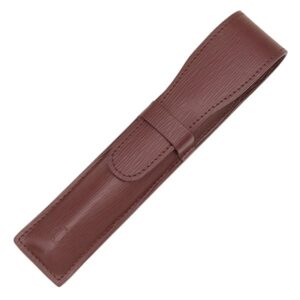 モンブラン Montblanc ペンケース ペンポーチ 1本用 レザー ブラウン ホワイトスター型押し ペン入れ 1本 1本差し 【中古】中古美品