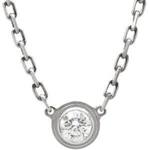 カルティエ Cartier ネックレス ダムール SM ホワイトゴールド ダイヤモンド 18K Au750 WG B7215900 【中古】中古美品
