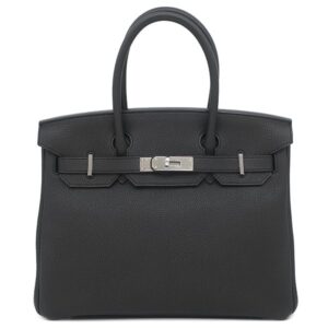 エルメス HERMES ハンドバッグ バーキン30 トゴ ブラック シルバー金具 黒 T 【保存袋】 【中古】新品同様品