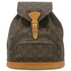【SALE】 ルイヴィトン LOUIS VUITTON リュック・デイパック モンスリ MM モノグラムキャンバス モノグラム ゴールド金具 茶 バッグパック M51136 SP0042 【保存袋】 【中古】