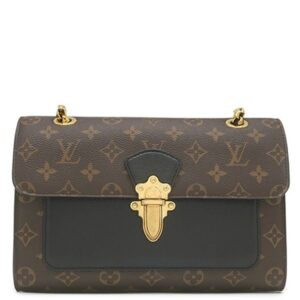 【SALE】 ルイヴィトン LOUIS VUITTON ショルダーバッグ ヴィクトワール モノグラムキャンバス レザー モノグラム×ノワール ゴールド金具 チェーンショルダー 斜め掛け 肩掛け M41730 AH2176 【保存袋】 【中古】