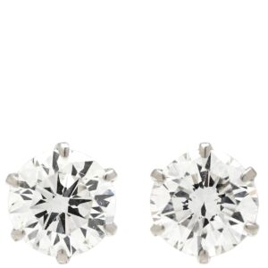 ピアス ダイヤピアス プラチナシルバー 1P 1粒 【中古】