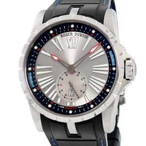 ロジェデュブイ ROGER DUBUIS エクスカリバー 45 エッセンシャル ジャパンリミテッド DBEX0724 デイト 限定 メンズ 腕時計自動巻き シルバー 【中古】中古美品