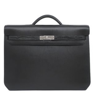 エルメス HERMES ブリーフケース ケリーデペッシュ 36 タッチ ポロサス エバーグレイン ブラック シルバー金具 ビジネスバッグ Y 【保存袋】 【中古】中古美品