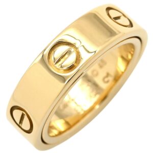カルティエ Cartier リング 指輪 シークレット ラブリング イエローゴールド #48(JP8) 750 18K YG チャーム 8号 【中古】