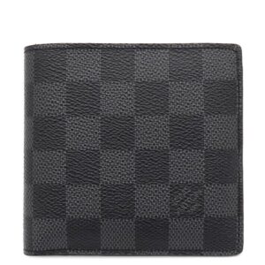 ルイヴィトン LOUIS VUITTON 二つ折り財布 ポルトフォイユ マルコ ダミエグラフィットキャンバス ダミエグラフィット シルバー金具 コンパクト N62664 CA4142 【中古】