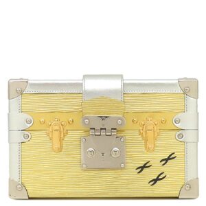 【★3％OFFクーポン】ルイヴィトン LOUIS VUITTON ショルダーバッグ プティット マル エピレザー ゴールド×シルバー シルバー金具 トランク メタリック M54652 RFID 【箱】 【中古】中古品