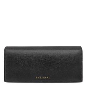 ブルガリ BVLGARI 長財布 ビー ゼロワン ゴートレザー カーフ ブラック ゴールド金具 黒 二つ折り チャーム付き 288229 【箱】 【中古】中古美品