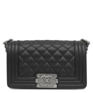 シャネル CHANEL ショルダーバッグ ボーイシャネル 20 キャビアスキン ブラック ガンメタル金具 チェーンバッグ A67085 ランダムシリアル 【保存袋】 【中古】新品同様品