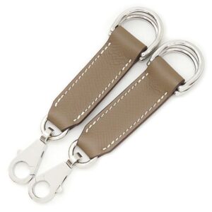 エルメス HERMES ショルダーストラップ アタッシュ ソワ ヴォーエプソン エトゥープ シルバー金具 グレージュ バッグアクセサリー Y 【箱】 【中古】