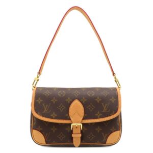 【★3％OFFクーポン】ルイヴィトン LOUIS VUITTON 2WAYバッグ ディアヌ モノグラムキャンバス フューシャ ゴールド金具 茶 ピンク ハンドバッグ ショルダー M46049 RFID 【保存袋】 【中古】新品同様品