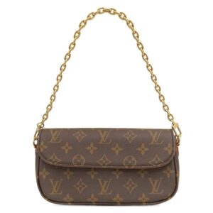 【★3％OFFクーポン】ルイヴィトン LOUIS VUITTON 2WAYバッグ ウォレット オン チェーン アイビー モノグラムキャンバス モノグラム ゴールド金具 茶 ウォレットバッグ M81911 RFID 【箱】 【中古】未使用保管品