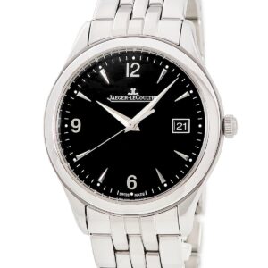 ジャガールクルト JAEGER LECOULTRE マスター コントロール デイト Q1548171 176.8.40.S ブラック 黒 シースルーバック メンズ 腕時計自動巻き ブラック 【中古】中古美品