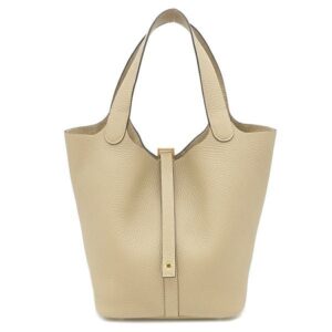 エルメス HERMES ハンドバッグ ピコタンロックMM トリヨンクレマンス トレンチ ゴールド金具 ベージュ K刻印(2025年製) 【箱】 【中古】