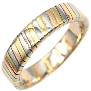 ブルガリ BVLGARI リング 指輪 トゥボガス リング イエローゴールド×ホワイトゴールド×ピンクゴールド 18K 750 18金 トリプルカラー Ring 3カラー 15.5号 【中古】