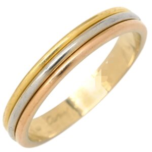 カルティエ Cartier リング 指輪 ヴァンドーム ルイ カルティエ ウェディング ホワイトゴールド×イエローゴールド×ピンクゴールド #64(JP24) 750 18K 3カラー 23号 【中古】