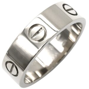 カルティエ Cartier リング 指輪 ラブリング ホワイトゴールド #58(JP18) LOVE Ring 750 18K WG 18金 クラシックモデル 17.5号 B4084700 【中古】