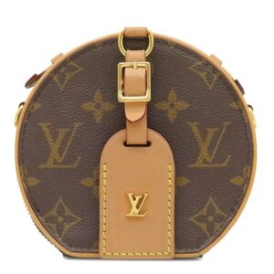 【★3％OFFクーポン】ルイヴィトン LOUIS VUITTON 2WAYバッグ ミニ ボワット シャポー モノグラムキャンバス モノグラム ゴールド金具 茶 ミニショルダー 丸型 M44699 RFID 【保存袋】 【中古】中古美品