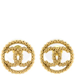 シャネル CHANEL ピアス ココマーク サークル GP ゴールド CCマーク ラウンド 丸型 GP 【箱】 【中古】中古美品
