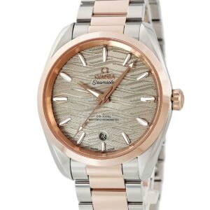 オメガ OMEGA シーマスター アクアテラ 220.20.38.20.06.001 K18セドナゴールド×SS コンビ メンズ レディース 腕時計自動巻き グレー 【中古】
