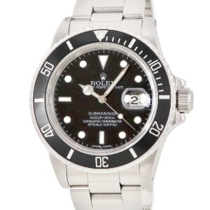 ロレックス ROLEX サブマリーナー デイト 16800 87番台 黒 ブラック オイスターブレス ダイバーズ メンズ 腕時計自動巻き ブラック 【中古】