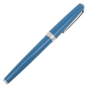 モンブラン Montblanc ボールペン PIX ペトロールブルー ローラーボール メタル プレシャスレジン ブルー×シルバー 青 インク切れ 132445 【ケース】 【中古】