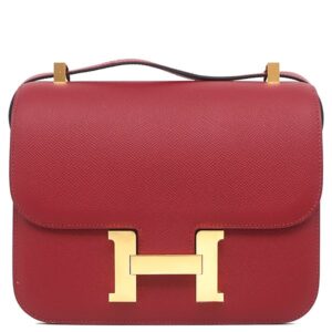 エルメス HERMES ショルダーバッグ コンスタンス3 24 ヴォーエプソン ルージュグレナ ゴールド金具 ボルドー A 【箱】 【中古】