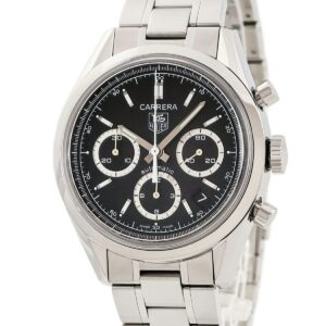 タグホイヤー TAG Heuer カレラ クロノグラフ CV2113.BA0787 ブラック 黒 スモールセコンド デイト メンズ 腕時計自動巻き ブラック 【中古】
