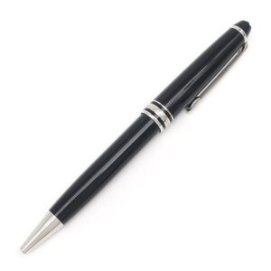 モンブラン Montblanc ボールペン マイスターシュテュック PIX プラチナコーティング クラシック メタル プレシャスレジン ブラック×シルバー 黒 インク切れ ツイスト式 【中古】