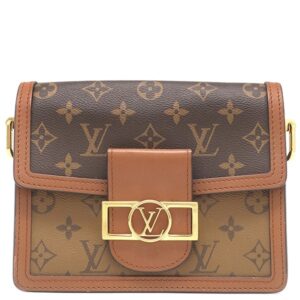 ルイヴィトン LOUIS VUITTON ショルダーバッグ ドーフィーヌ MINI モノグラムキャンバス モノグラムリバースキャンバス モノグラムリバース ゴールド金具 茶 M45959 RFID 【中古】中古品