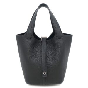 エルメス HERMES ハンドバッグ ピコタンロック 18 PM トリヨンクレマンス ブラック シルバー金具 新品 未使用 黒 W 【箱】 【中古】未使用保管品