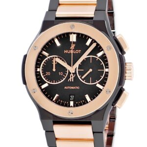 ウブロ HUBLOT クラシックフュージョン インテグレーテッド クロノグラフ 520.CO.1180.CO K18KG×チタン メンズ 腕時計自動巻き ブラック 【中古】中古美品