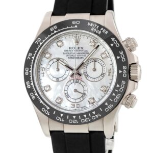 ロレックス ROLEX コスモグラフ デイトナ 116519LNNG ランダム番 K18WG無垢 純正ダイヤ セラクロムベゼル メンズ 腕時計自動巻き シルバー 【中古】中古美品