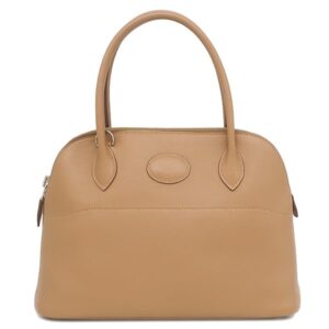 エルメス HERMES 2WAYバッグ ボリード 27 ヴォースイフト ビスキュイ シルバー金具 茶 □L 【保存袋】 【中古】中古美品