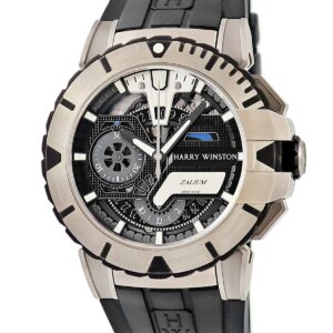 ハリーウィンストン Harry Winston オーシャン スポーツ クロノグラフ 411/MCA44ZC.K2 ザリウム 合金 デイト 限定 メンズ 腕時計自動巻き ブラック 【中古】